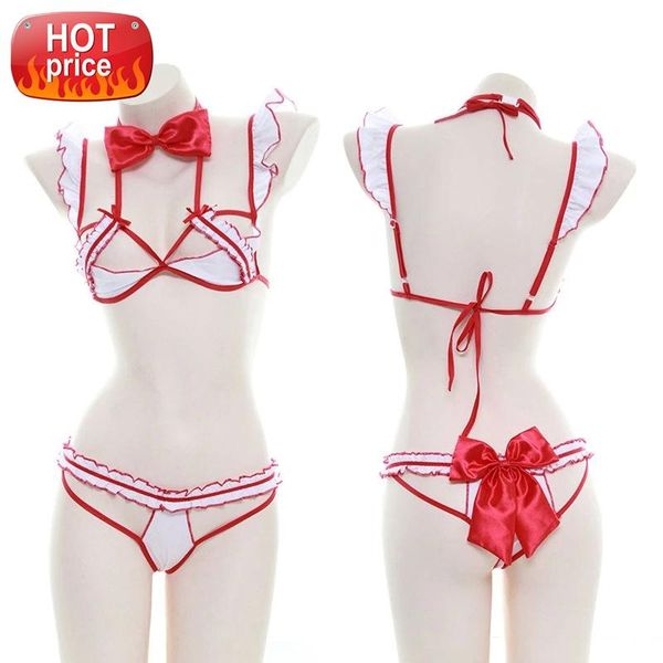 japanese hollow nurse costumes erotic bikini ruffle bandage pajamas set open cup bra bow panties lingerie cosplay #9c7k, Black;white
japanese hollow nurse costumes erotic bikini ruffle bandage pajamas set open cup bra bow panties lingerie cosplay #9c7k, Black;white