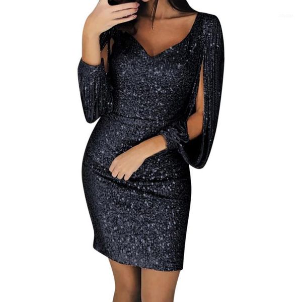 casual dresses women's dress sequins polyester sheath full large size long sleeve v-neck nightclub mini vestidos de 1, Black;gray
casual dresses women's dress sequins polyester sheath full large size long sleeve v-neck nightclub mini vestidos de 1, Black;gray
