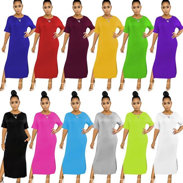 casual dresses womens summer 1/2 sleeves solid color shirt dress with pockets comfort high elastic split hem round neck oversized long, Black;gray
casual dresses womens summer 1/2 sleeves solid color shirt dress with pockets comfort high elastic split hem round neck oversized long, Black;gray