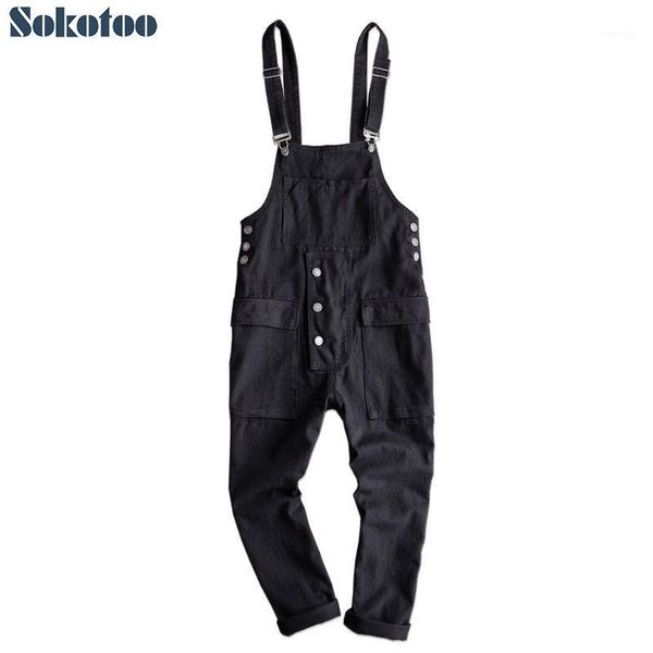 sookotoo men's loose pockets cargo hip hop bib overalls coveralls suspenders jumpsuits black khaki1, Blue
sookotoo men's loose pockets cargo hip hop bib overalls coveralls suspenders jumpsuits black khaki1, Blue