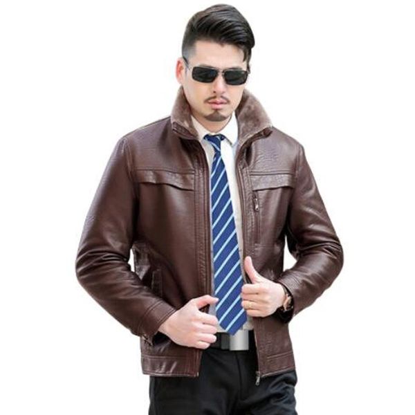 men's fur & faux mens leather jacket winter coat men casual thick warm jackets collar male windbreaker clothes plus size 5xl, Black
men's fur & faux mens leather jacket winter coat men casual thick warm jackets collar male windbreaker clothes plus size 5xl, Black
