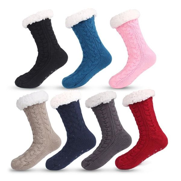 winter women slipper socks fleece lining knitted soft socks non-slip outdoor sports skating skiing warm, Black
winter women slipper socks fleece lining knitted soft socks non-slip outdoor sports skating skiing warm, Black