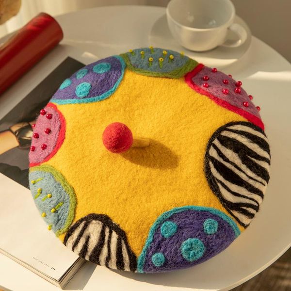 berets manual wool felt beret bump tong qu joker color art painter qiu dong children 's parent - child cap, Blue;gray
berets manual wool felt beret bump tong qu joker color art painter qiu dong children 's parent - child cap, Blue;gray