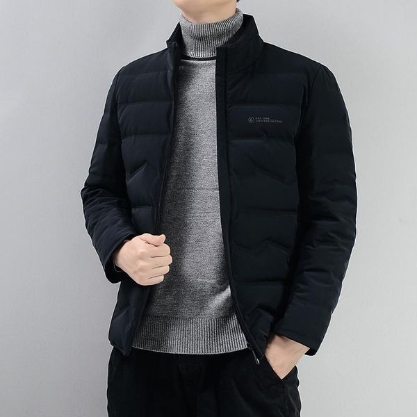 2020 collar down jacket male fill continuously milling technology thin white duck down men leisure pure color coat, Black
2020 collar down jacket male fill continuously milling technology thin white duck down men leisure pure color coat, Black