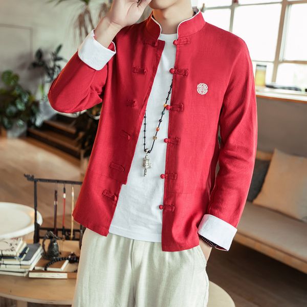 men's shirts and jackets chinese-style embroidered spring clothes cafe men's sleeves retro long-sleeve shirts cotton linen linen c, White;black
men's shirts and jackets chinese-style embroidered spring clothes cafe men's sleeves retro long-sleeve shirts cotton linen linen c, White;black