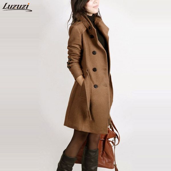luzuzi sleeve winter wool coat women europe style plus size casaco feminino ladies autumn new slim long woolen coats z5405, Black
luzuzi sleeve winter wool coat women europe style plus size casaco feminino ladies autumn new slim long woolen coats z5405, Black