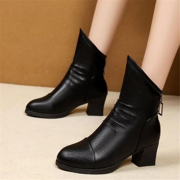 boots 2021 mother women's mid-heel thick heel plus velvet womens snow round comfortable non-slip women riding, Black
boots 2021 mother women's mid-heel thick heel plus velvet womens snow round comfortable non-slip women riding, Black