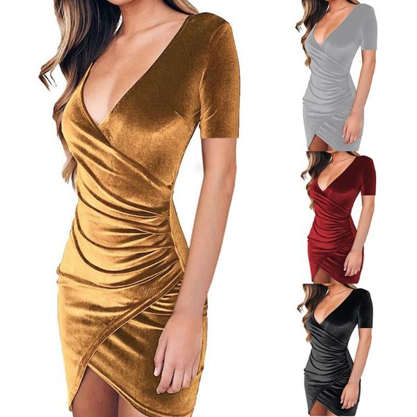 beach short sleeve banquet slim solid summer casual v neck party elegant bodycon shopping women velvet dress home office, White;black
beach short sleeve banquet slim solid summer casual v neck party elegant bodycon shopping women velvet dress home office, White;black
