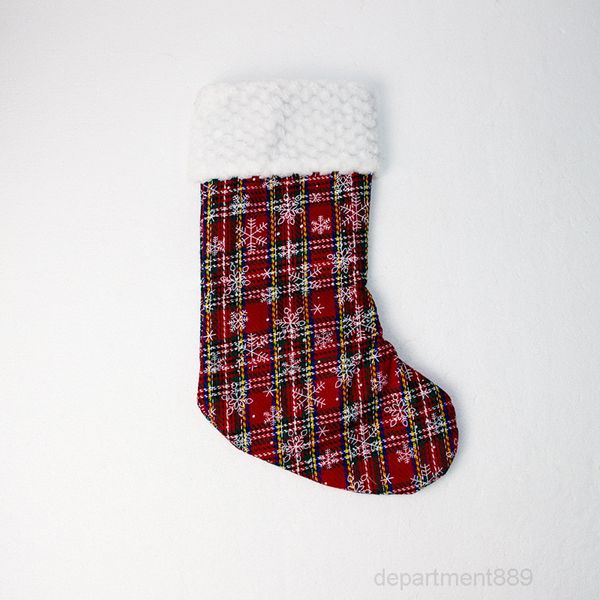 a-christmas stockings santa claus sock kids plaid gift candy bag xmas hanging decorative socks owb1215
a-christmas stockings santa claus sock kids plaid gift candy bag xmas hanging decorative socks owb1215