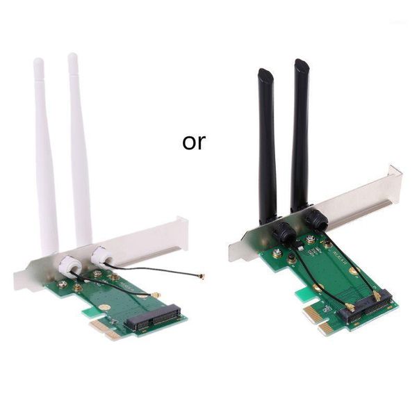 computer cables & connectors wireless network card wifi mini pci-e express to adapter 2 antenna external pc1
computer cables & connectors wireless network card wifi mini pci-e express to adapter 2 antenna external pc1