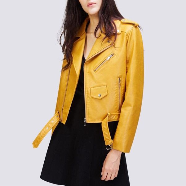 women's leather & faux 2021 autumn z home european and american street short motorcycle jacket pu wash, Black
women's leather & faux 2021 autumn z home european and american street short motorcycle jacket pu wash, Black