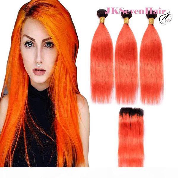 1b orange straight brazilian virgin hair bundles 3pcs with 4x4inch lace closure two tone orange peruvian malaysian indian remy hair wefts, Black
1b orange straight brazilian virgin hair bundles 3pcs with 4x4inch lace closure two tone orange peruvian malaysian indian remy hair wefts, Black