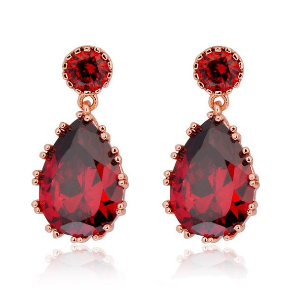 Dazzling Colorful Stone Women Champagne CZ Red Red Jewelry Rose Gold Filled Ear Dangle Earrings Gift Ear0054, Silver
Dazzling Colorful Stone Women Champagne CZ Red Red Jewelry Rose Gold Filled Ear Dangle Earrings Gift Ear0054, Silver