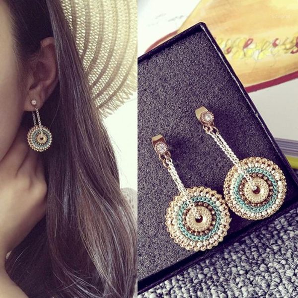 dangle & chandelier bohemian round handmade flower chain wrapped drop earrings ethic women jewelry gifts for her1, Silver
dangle & chandelier bohemian round handmade flower chain wrapped drop earrings ethic women jewelry gifts for her1, Silver