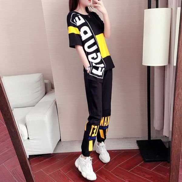 women new pants suit female summer casual tracksuit women loose korean fashion plus size women fashion short sleeve 2 piece set, Gray
women new pants suit female summer casual tracksuit women loose korean fashion plus size women fashion short sleeve 2 piece set, Gray