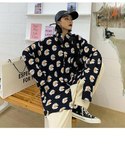 nicemix new oversize blouse women clothes long sleeve casual flower shirts korea japan style female vintage show loose shirt, White
nicemix new oversize blouse women clothes long sleeve casual flower shirts korea japan style female vintage show loose shirt, White