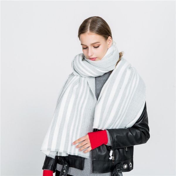 autumn and winter grey stripe soft fur scarf lovers fashion warm shawl scarf, Blue;gray
autumn and winter grey stripe soft fur scarf lovers fashion warm shawl scarf, Blue;gray