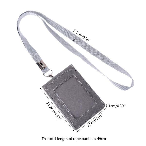 fashion leather business id card badge holder lanyard cards case organizer bag, Brown;gray
fashion leather business id card badge holder lanyard cards case organizer bag, Brown;gray