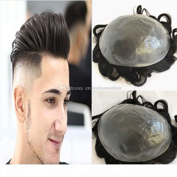 full pu men toupee thin skin pu toupee for men replacement system thin skin v loop hairpieces wave human hair men wigs, Black
full pu men toupee thin skin pu toupee for men replacement system thin skin v loop hairpieces wave human hair men wigs, Black