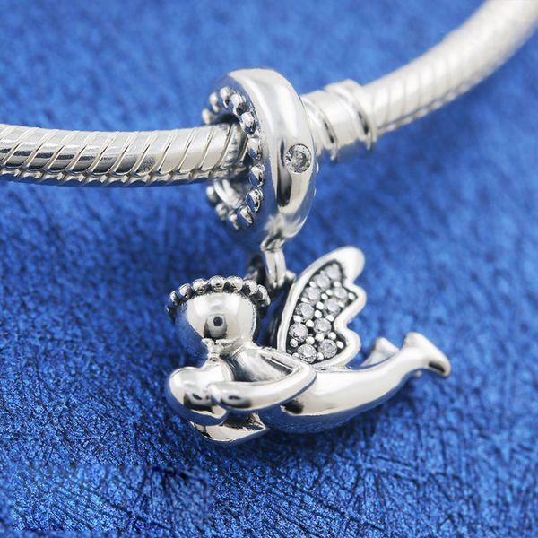 100% 925 sterling silver angel of love dangle charm bead fits european pandora jewelry charm bracelets, Black
100% 925 sterling silver angel of love dangle charm bead fits european pandora jewelry charm bracelets, Black