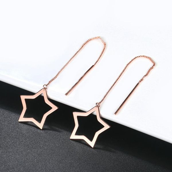 cute romantic star ear line drop earrings for women rose white gold color christmas daily gift fashion jewelry e765 e761, Silver
cute romantic star ear line drop earrings for women rose white gold color christmas daily gift fashion jewelry e765 e761, Silver