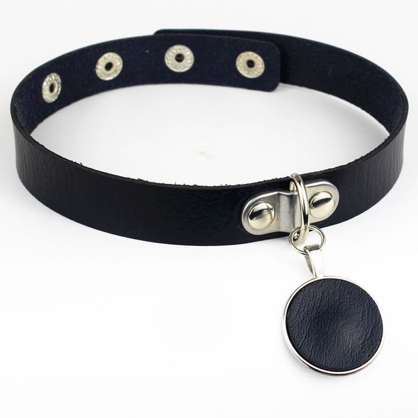 gothic round punk rock gothic pu leather necklace jewelry collar choker necklace collar fashion body jewellery gift, Silver
gothic round punk rock gothic pu leather necklace jewelry collar choker necklace collar fashion body jewellery gift, Silver
