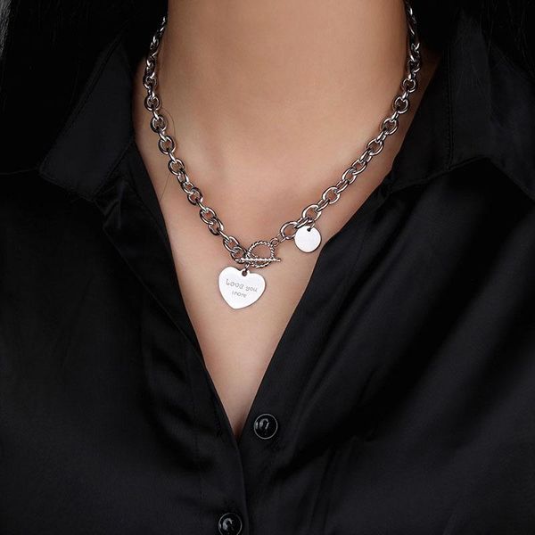 titanium steel peach heart clavicle chain ins fashion versatile neckchain hiphop man necklace accessories necklaces for women, Silver
titanium steel peach heart clavicle chain ins fashion versatile neckchain hiphop man necklace accessories necklaces for women, Silver