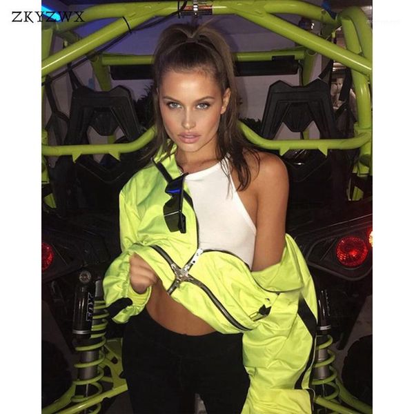 zkyzwx streetwear patchwork zipper hooded jacket womens spring new neon green coat windbreaker party night club outerwear1, Black;brown
zkyzwx streetwear patchwork zipper hooded jacket womens spring new neon green coat windbreaker party night club outerwear1, Black;brown
