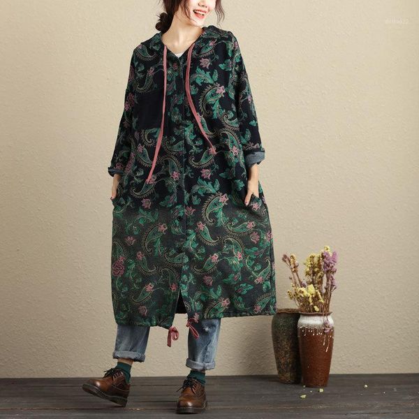 women's trench coats 2021 autumn winter cotton coat female print hooded windbreaker women long sleeves plus size abrigos mujer x-long k, Tan;black
women's trench coats 2021 autumn winter cotton coat female print hooded windbreaker women long sleeves plus size abrigos mujer x-long k, Tan;black