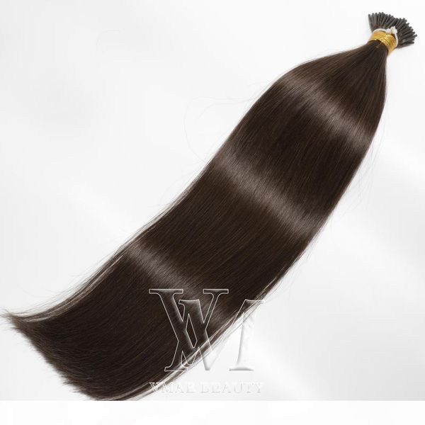 1g strand 100g pre bonded #4 dark brown indian straight keratin single double drawn i tip remy virgin human hair extensions, Black
1g strand 100g pre bonded #4 dark brown indian straight keratin single double drawn i tip remy virgin human hair extensions, Black