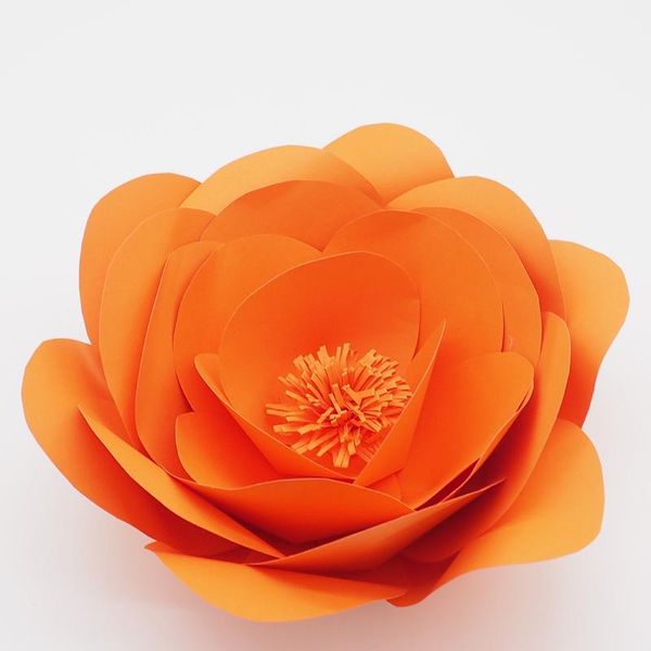 1 piece 30cm orange cardstock customized giant paper flower for wedding backdrops windows display
1 piece 30cm orange cardstock customized giant paper flower for wedding backdrops windows display