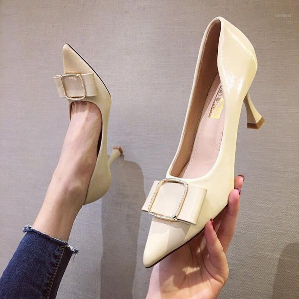 ladies pumps new women shoes woman pumps leather high heels pointed toe slip on metal buckle office wedding shoes1, Black
ladies pumps new women shoes woman pumps leather high heels pointed toe slip on metal buckle office wedding shoes1, Black