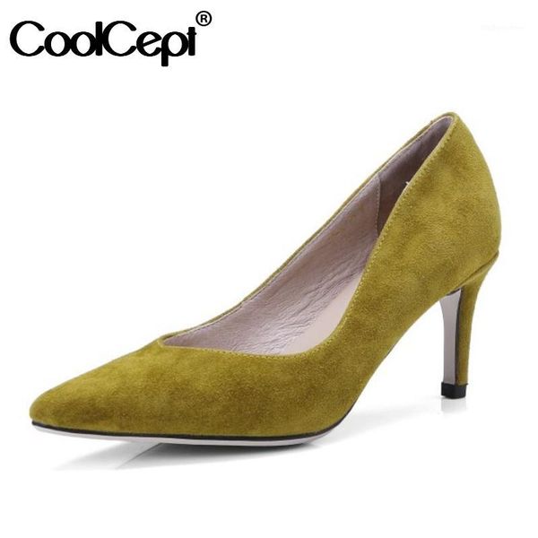 dress shoes coolcept genuine leather woman pumps thin high heel women pointed toe office lady party daily footwear size 34-391, Black
dress shoes coolcept genuine leather woman pumps thin high heel women pointed toe office lady party daily footwear size 34-391, Black