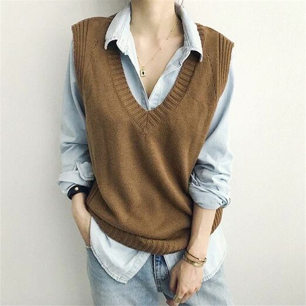 new v-neck sleeveless women plaid casual vest sweater female warm knitted jumpers autumn winter y201128, White;black
new v-neck sleeveless women plaid casual vest sweater female warm knitted jumpers autumn winter y201128, White;black
