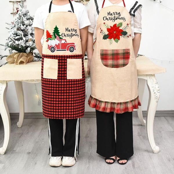 aprons 2021 christmas apron black and red plaid neck hanging with pockets dinner party decor gift for kitchen cooking supplies
aprons 2021 christmas apron black and red plaid neck hanging with pockets dinner party decor gift for kitchen cooking supplies