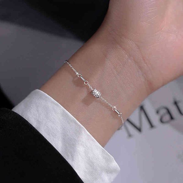 925 sterling silver cylinder zircon adjustable bracelet for women trendy charm jewelry wedding party gift, Golden;silver
925 sterling silver cylinder zircon adjustable bracelet for women trendy charm jewelry wedding party gift, Golden;silver