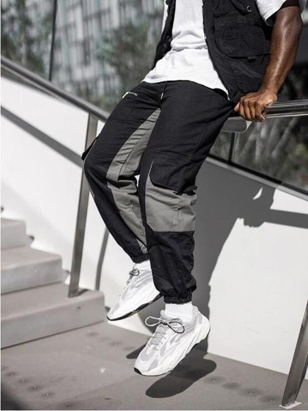 men's pants 2021 autumn winter color-blocking multi-pocket tooling european american high street fashion retroccasual, Black
men's pants 2021 autumn winter color-blocking multi-pocket tooling european american high street fashion retroccasual, Black