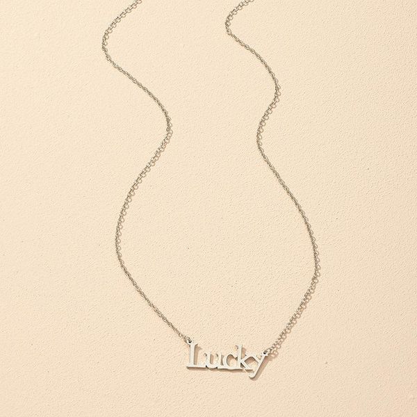 chokers 2021 ins gold chain lucky letters minimalism minimalist choker pendant necklace trendy korean fashion chic party jewelry, Golden;silver
chokers 2021 ins gold chain lucky letters minimalism minimalist choker pendant necklace trendy korean fashion chic party jewelry, Golden;silver