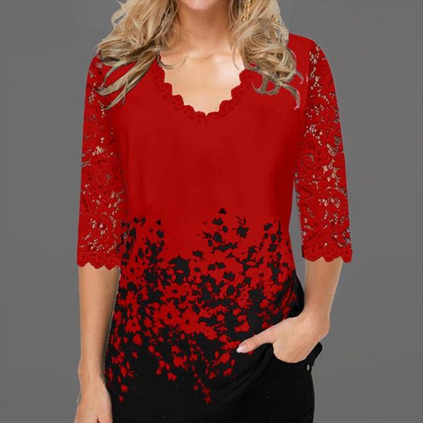 hollow out lace blouse shirt ladies 2021 spring summer v neck casual elegant white red printed blouses plus size
hollow out lace blouse shirt ladies 2021 spring summer v neck casual elegant white red printed blouses plus size