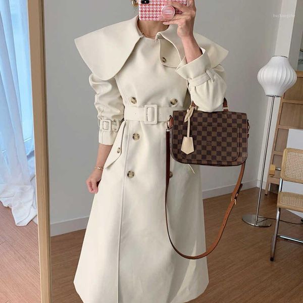 autumn elegant large lapel double-breasted straight solid color long trench coat for women1, Tan;black
autumn elegant large lapel double-breasted straight solid color long trench coat for women1, Tan;black