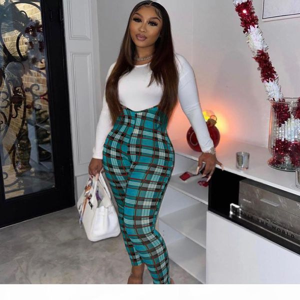 women tracksuits two pieces set designer 2020 slim solid colour t-shirt plaid jumpsuit ladies new fashion outfits sportwear, White
women tracksuits two pieces set designer 2020 slim solid colour t-shirt plaid jumpsuit ladies new fashion outfits sportwear, White