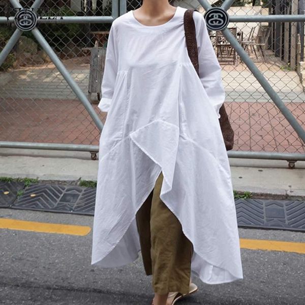 elegant asymmetrical blouse women's shirt 2021 zanzea autumn casual solid long sleeve o neck blusas plus size tunic chemise7, White
elegant asymmetrical blouse women's shirt 2021 zanzea autumn casual solid long sleeve o neck blusas plus size tunic chemise7, White