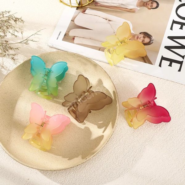 women 7cm butterfly hair claws soild color matte polyester hairpins ponytail holder cute headwear barrette hair accessories, Slivery;white
women 7cm butterfly hair claws soild color matte polyester hairpins ponytail holder cute headwear barrette hair accessories, Slivery;white