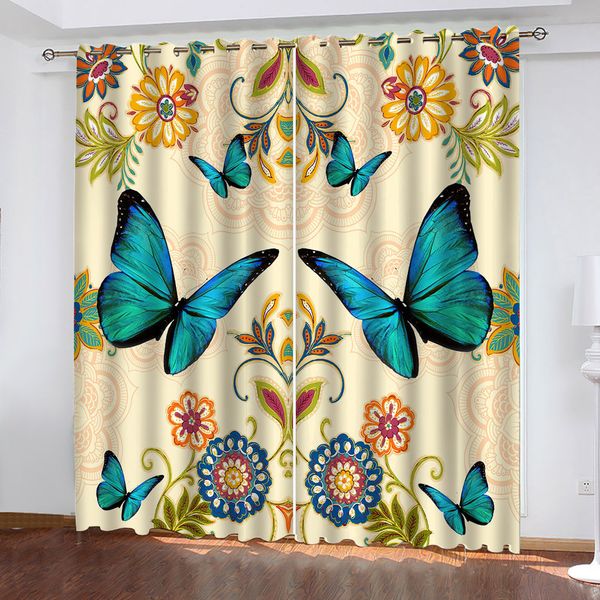 beautiful flower blue butterfly 3d curtains for living room bedroom children room custom size decorative blackout curtain
beautiful flower blue butterfly 3d curtains for living room bedroom children room custom size decorative blackout curtain
