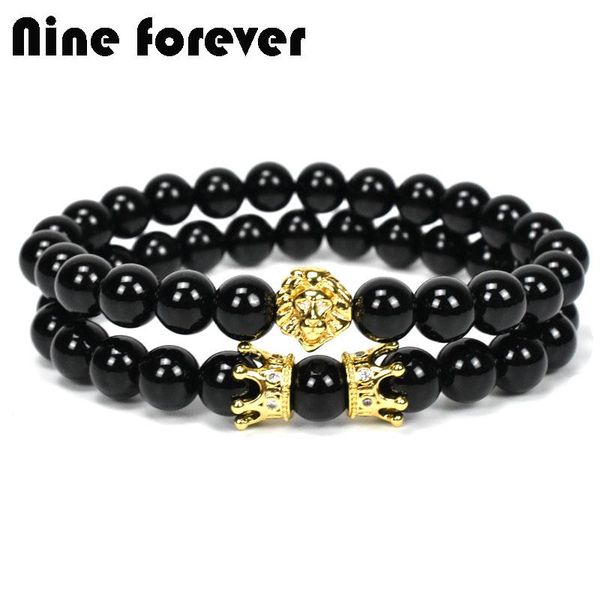 nineforever lion crown charms bracelets for women natural stone beads bracelet pulseira masculina feminina bilekli men jewelry, Golden;silver
nineforever lion crown charms bracelets for women natural stone beads bracelet pulseira masculina feminina bilekli men jewelry, Golden;silver