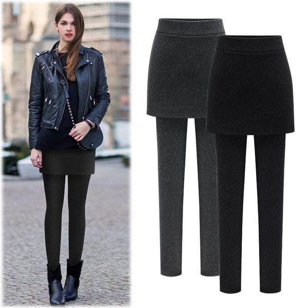 women's trousers new winter plus velvet large size package hip skirt pants leggings thick warmth slimming women's clothing, Black;white
women's trousers new winter plus velvet large size package hip skirt pants leggings thick warmth slimming women's clothing, Black;white