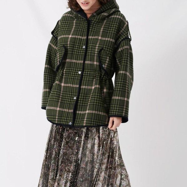women's wool & blends method of single m home 20 winter more plaid cloth lambs coat long, loose the woman, Black
women's wool & blends method of single m home 20 winter more plaid cloth lambs coat long, loose the woman, Black