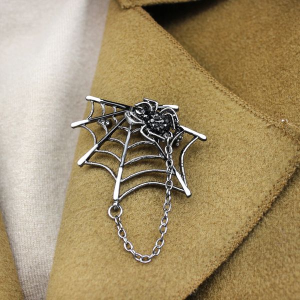 fashion spider spider web metal tassel brooches cartoon insect black rhinestone spider for women men halloween spille jewelry, Blue
fashion spider spider web metal tassel brooches cartoon insect black rhinestone spider for women men halloween spille jewelry, Blue