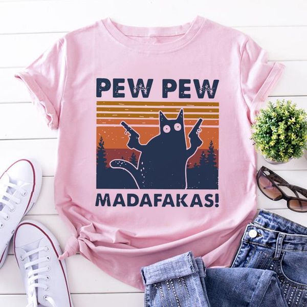 murderous black cat with gun funny white t shirt pew pew madafakas print t-shirt women short sleeve halloween female tshirt
murderous black cat with gun funny white t shirt pew pew madafakas print t-shirt women short sleeve halloween female tshirt