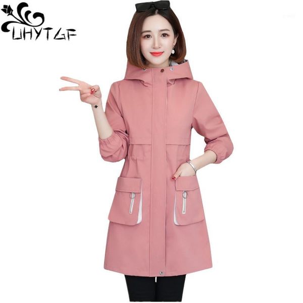 uhytgf trench coat for women fashion hooded spring autumn windbreaker female solid color wild slim plus size coats genuine 13211, Tan;black
uhytgf trench coat for women fashion hooded spring autumn windbreaker female solid color wild slim plus size coats genuine 13211, Tan;black